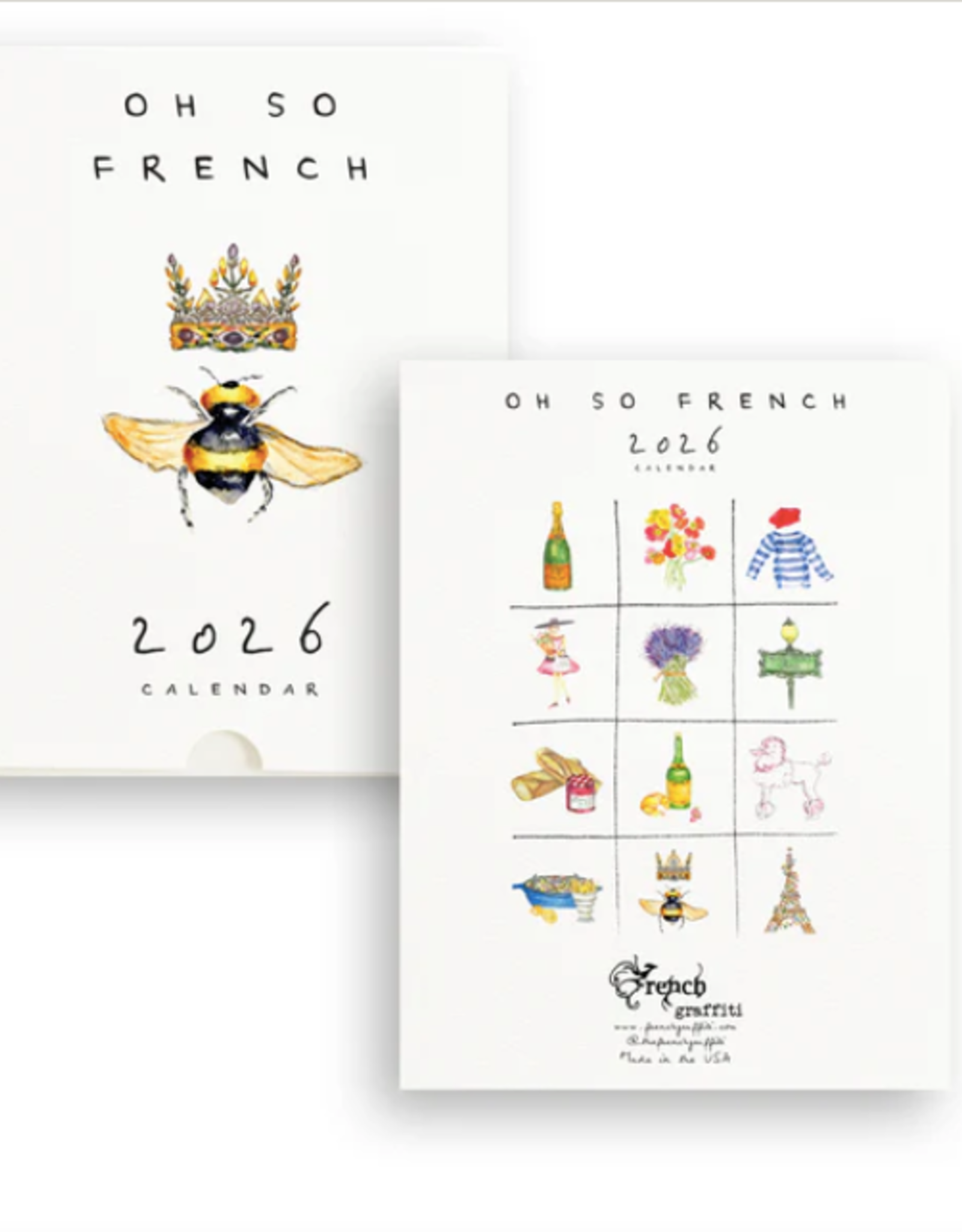 Oh So French 2026 Calendar 5" x 7"