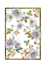 Italian Linen - Kurbis Fiori Kitchen Towel 20" x 28" Cream
