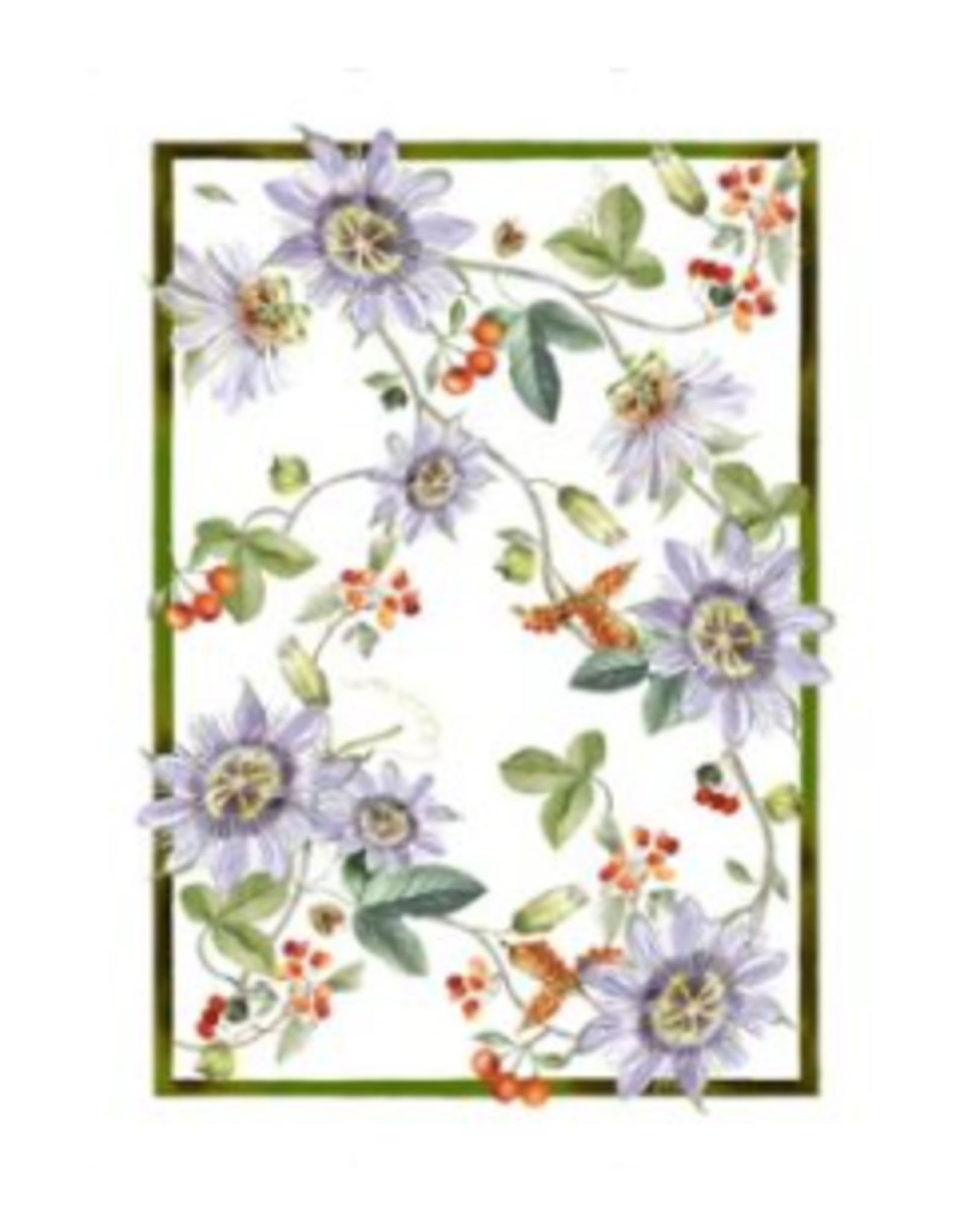 Italian Linen - Kurbis Fiori Kitchen Towel 20" x 28" Cream
