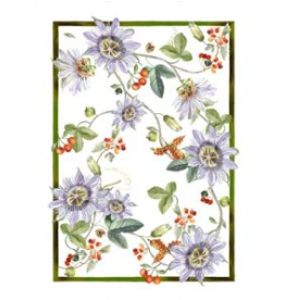 Italian Linen - Kurbis Fiori Kitchen Towel 20" x 28" Cream