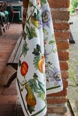 Italian Linen - Kurbis Fiori Kitchen Towel 20" x 28" Cream