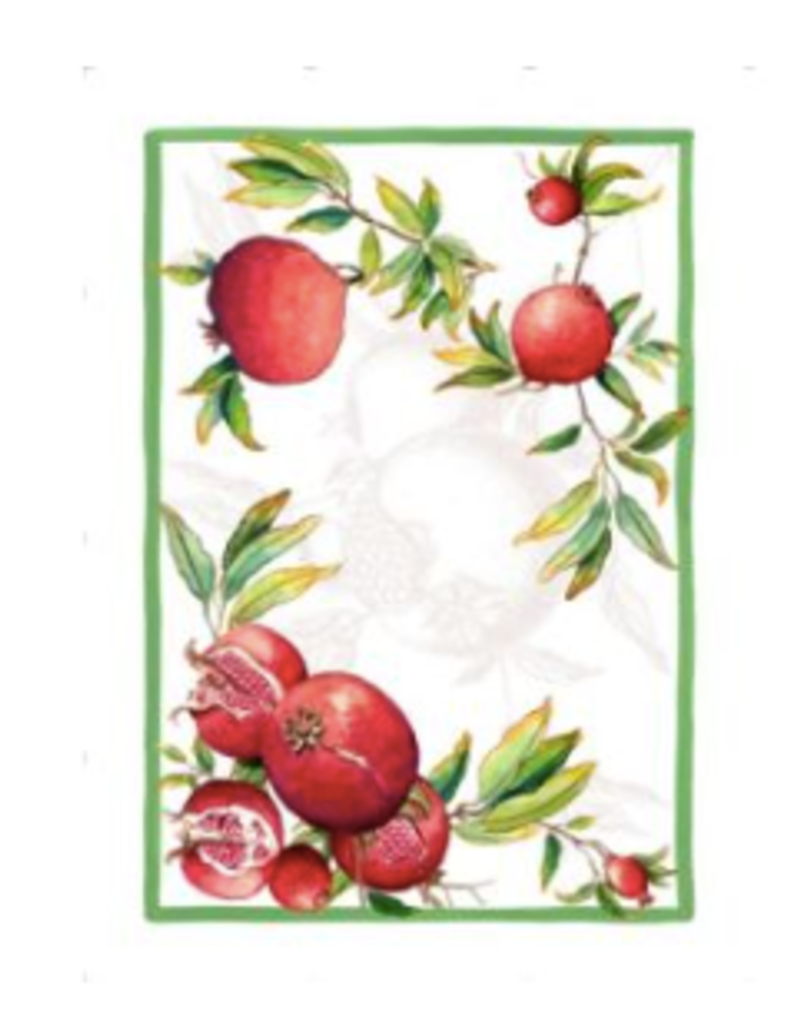 Italian Linen - Zakuro Verde Kitchen Towel 20" x 28" (100% Linen)