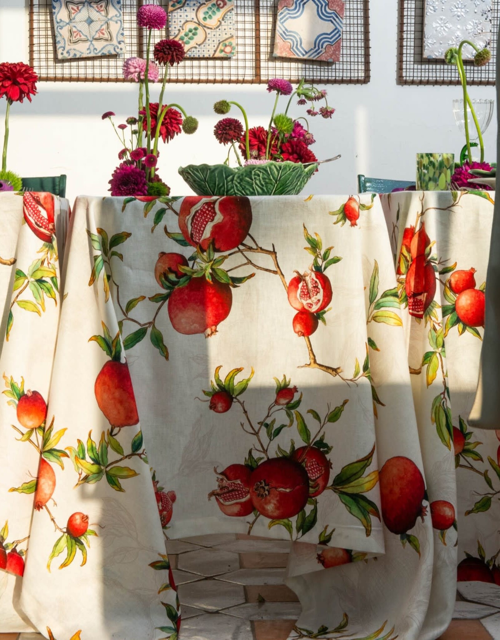 Italian Linen - Zakuro Rosso Table Runner 18" x 67" (100% Linen)
