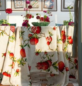 Italian Linen - Zakuro Rosso Table Square 33.5" x 33.5" (100% Linen)