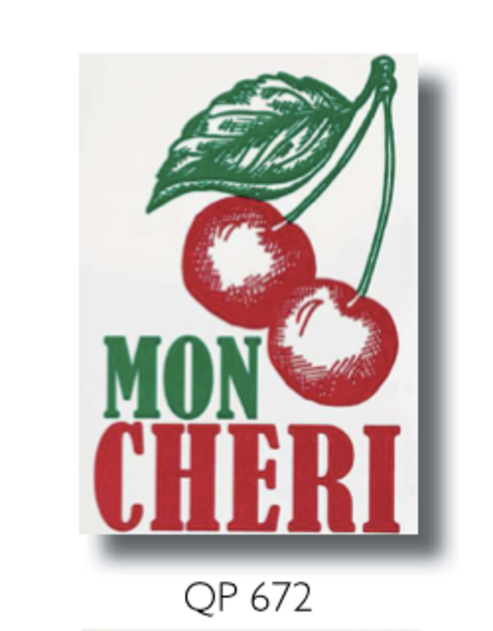 Mon Cheri Greeting Card (Letterpress)