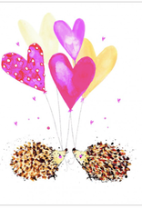 Hedgehog Hearts  (Louise Mulgrew) Greeting Card - 6" x 6"