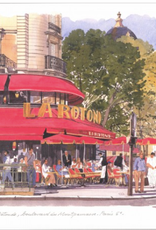 Cafe La Rotonde, Boulevard  du Montparnasse, Paris Greeting Card 6" x 6"