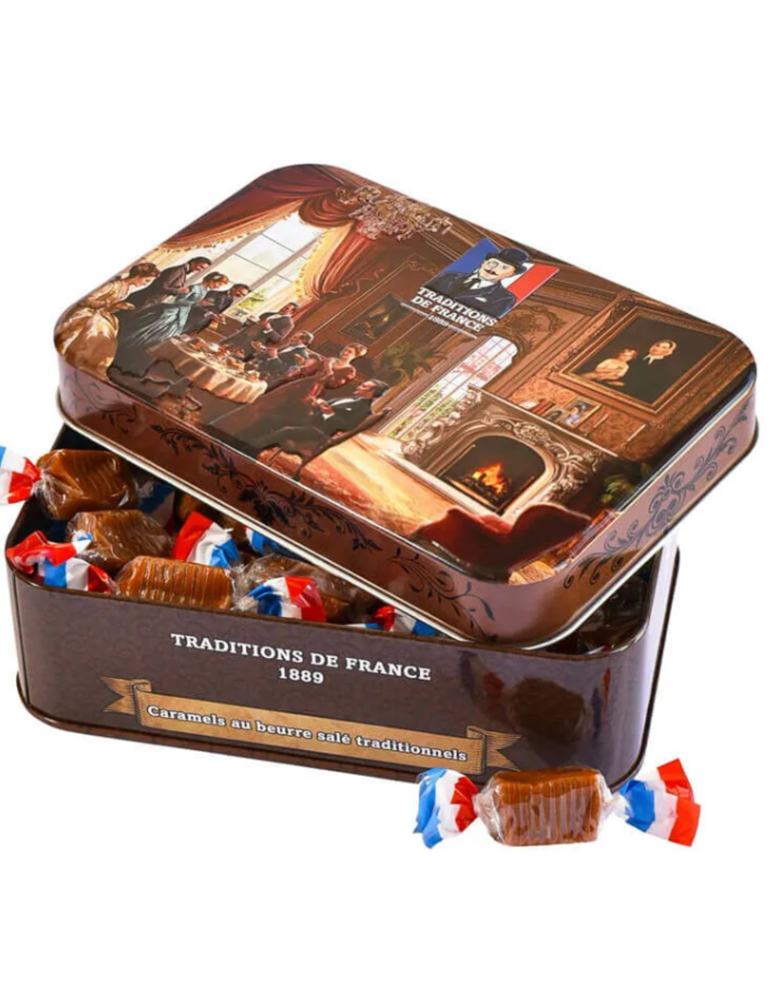Traditions de France Traditions de France - Traditional salted butter caramels (Tin box) (5.3 OZ)