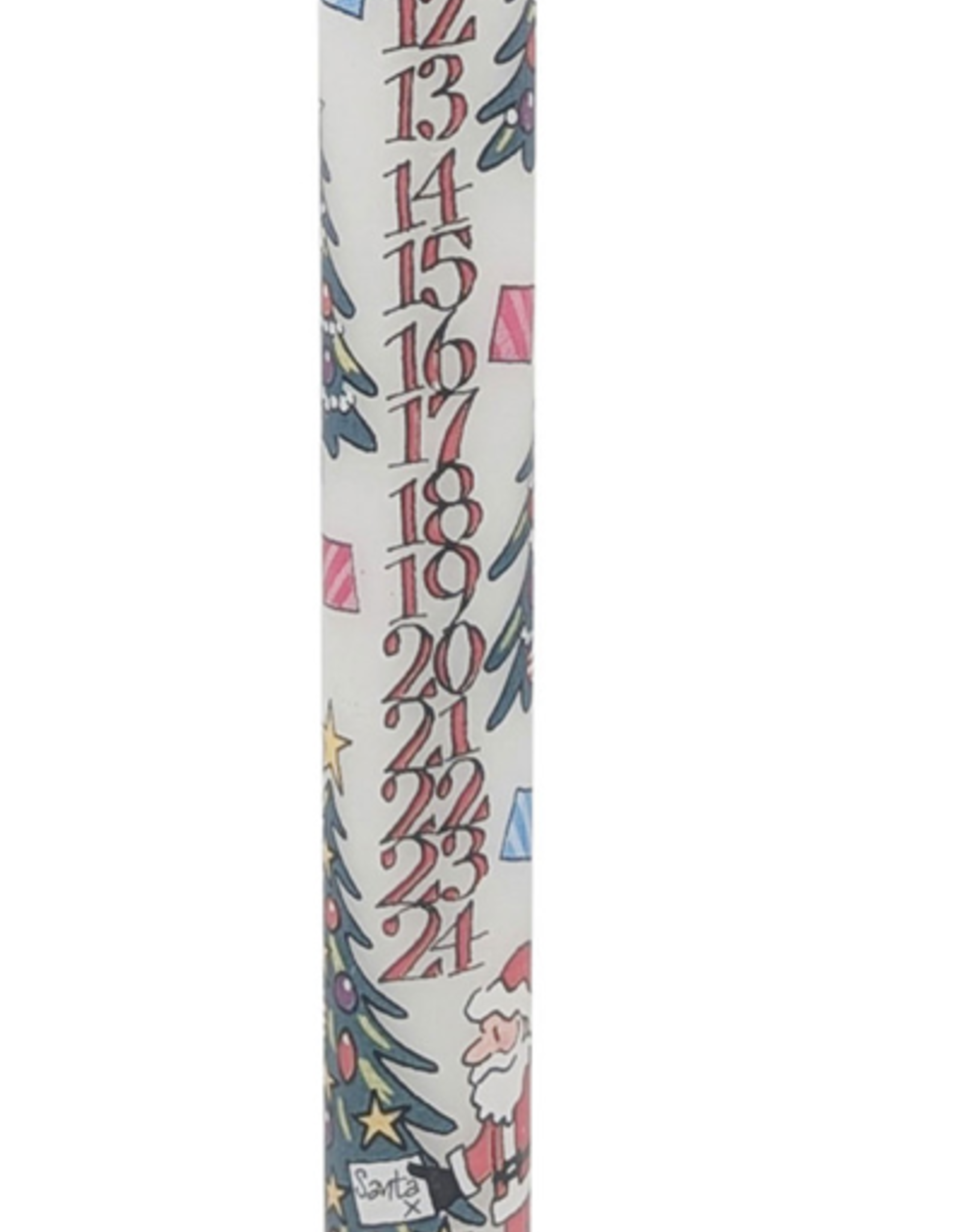 Alison Gardiner Alison Gardiner Christmas Trees Advent Taper Candle 11.5"