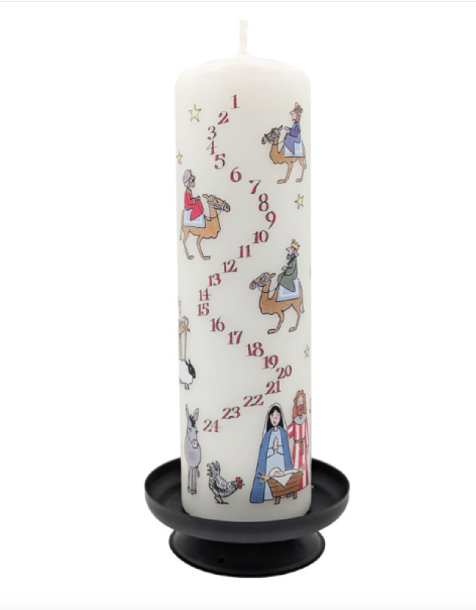 Alison Gardiner Alison Gardiner Nativity Advent Large Pillar Candle 7.9" x 2.4"