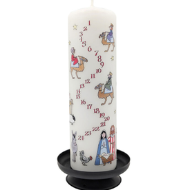 Alison Gardiner Alison Gardiner Nativity Advent Large Pillar Candle 7.9" x 2.4"