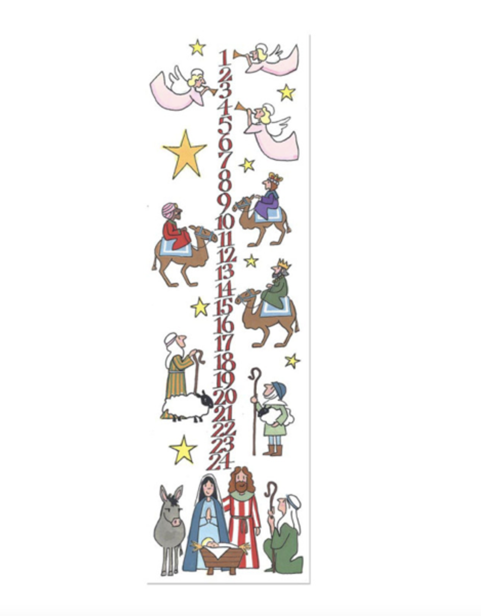 Alison Gardiner Alison Gardiner Nativity Advent Taper Candle 11.5"