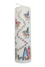 Alison Gardiner Alison Gardiner Nativity Advent Large Pillar Candle 7.9" x 2.4"