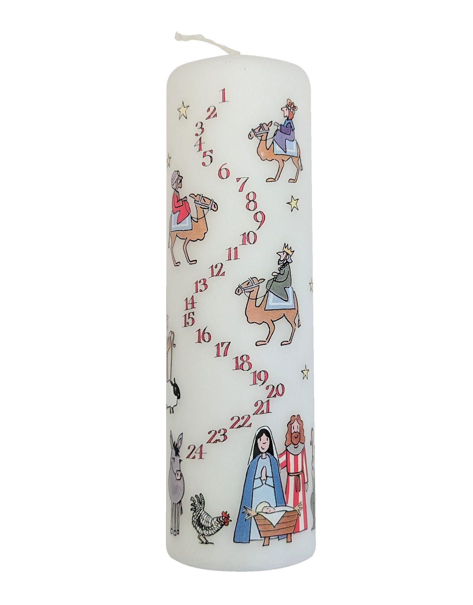 Alison Gardiner Alison Gardiner Nativity Advent Large Pillar Candle 7.9" x 2.4"