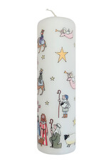 Alison Gardiner Alison Gardiner Nativity Advent Large Pillar Candle 7.9" x 2.4"