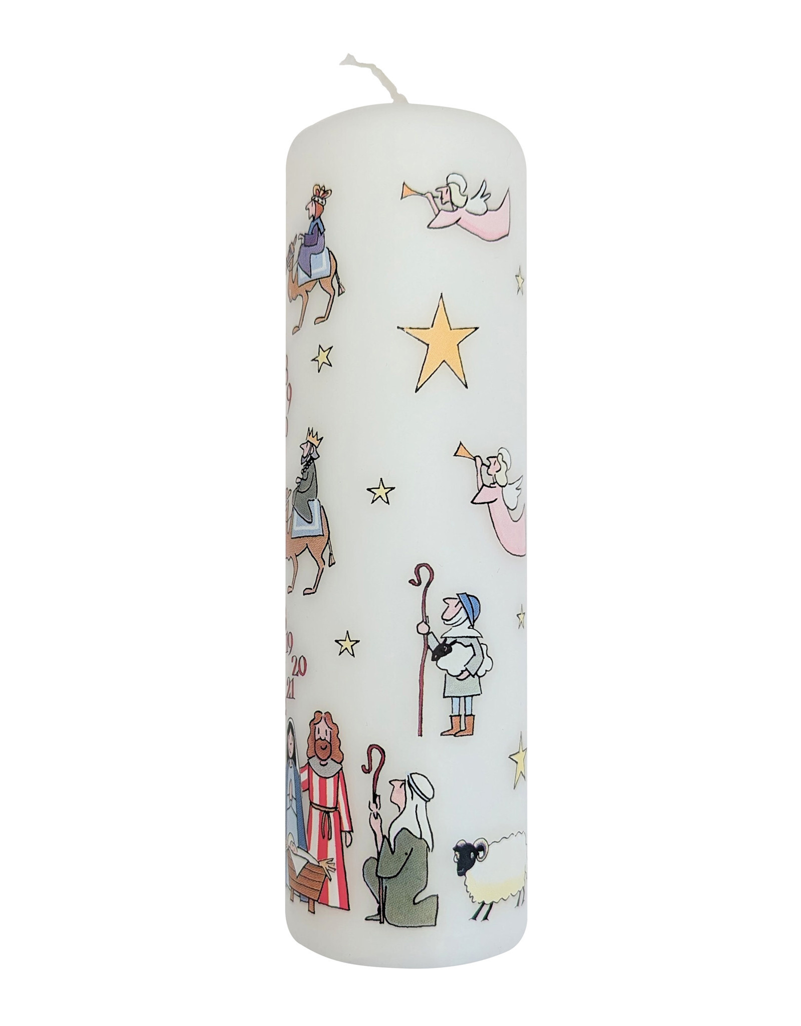 Alison Gardiner Alison Gardiner Nativity Advent Large Pillar Candle 7.9" x 2.4"