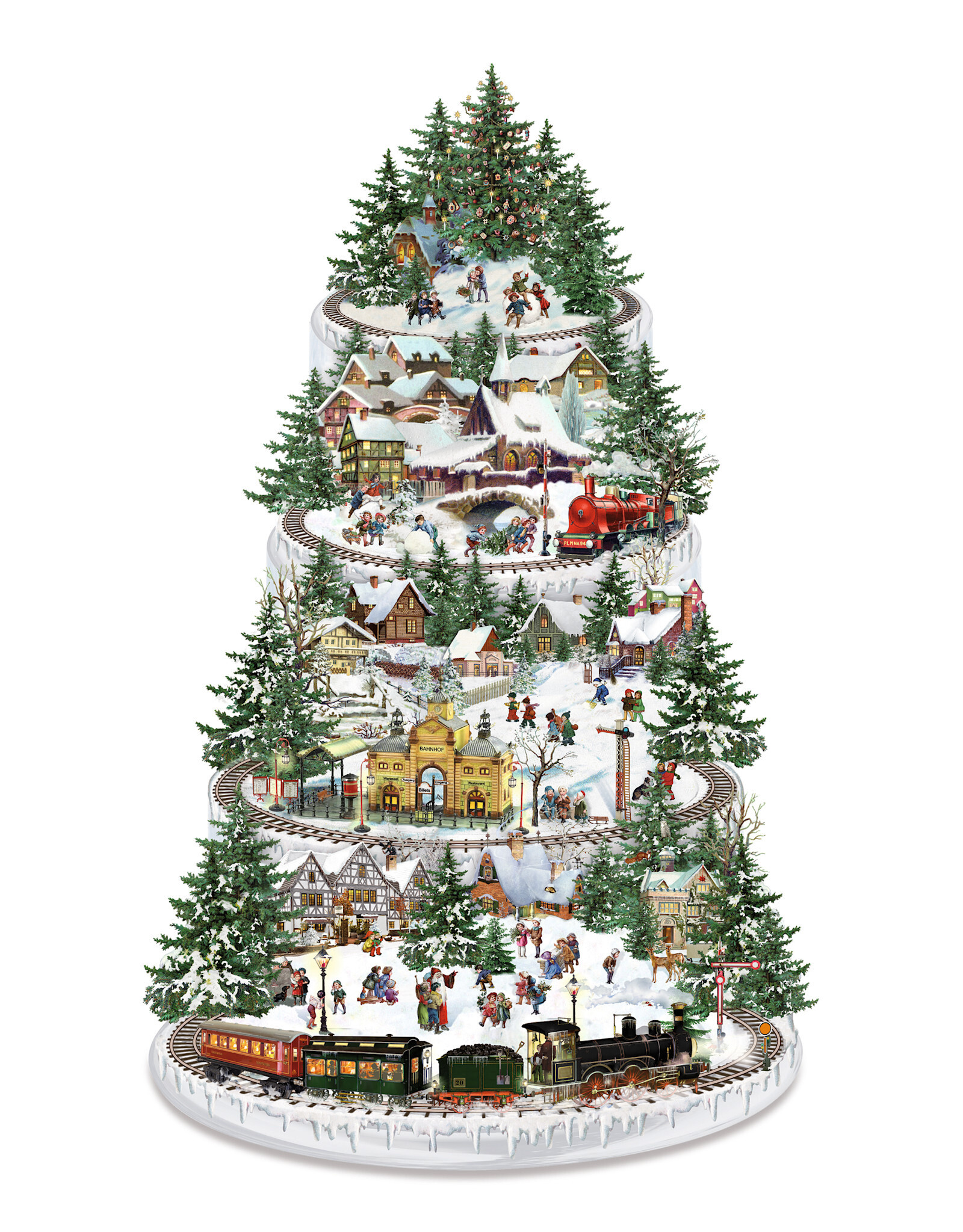 Alison Gardiner Alison Gardiner Coppenrath Christmas Railway Large Advent Calendar