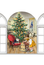 Alison Gardiner 3D Nostalgic Christmas Windows Advent Calendar Card (SET OF 4)