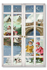 Alison Gardiner 3D Nostalgic Christmas Windows Advent Calendar Card (SET OF 4)