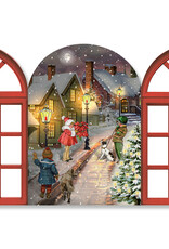 Alison Gardiner 3D Nostalgic Christmas Windows Advent Calendar Card (SET OF 4)