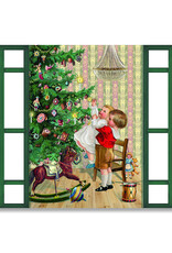 Alison Gardiner 3D Nostalgic Christmas Windows Advent Calendar Card (SET OF 4)