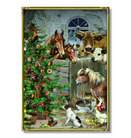 Alison Gardiner Coppenrath Festive Farm Advent Calendar 11.69" x 8.27"