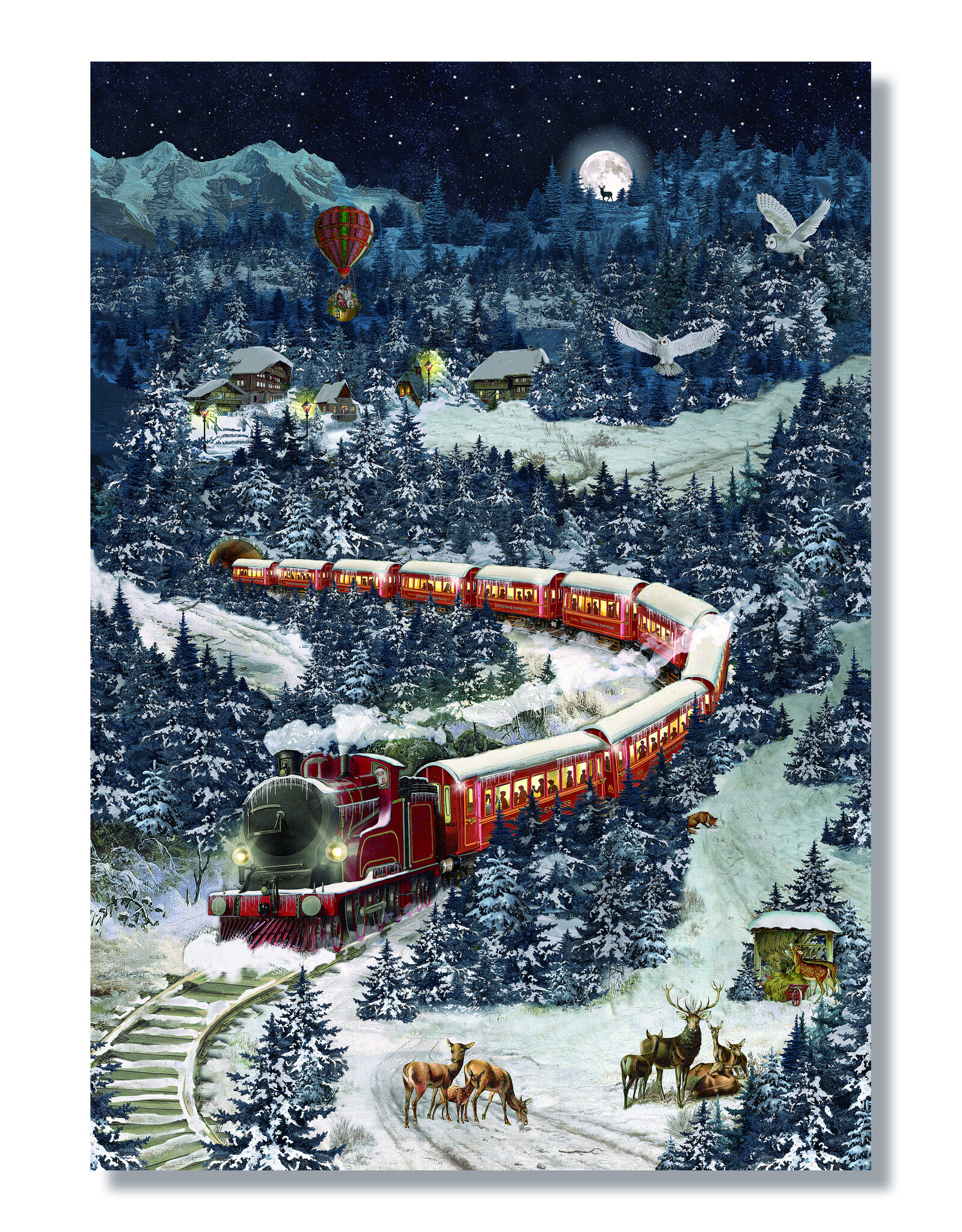Alison Gardiner Magical Winter Express Standard Advent Calendar 11.69" x 8.26"