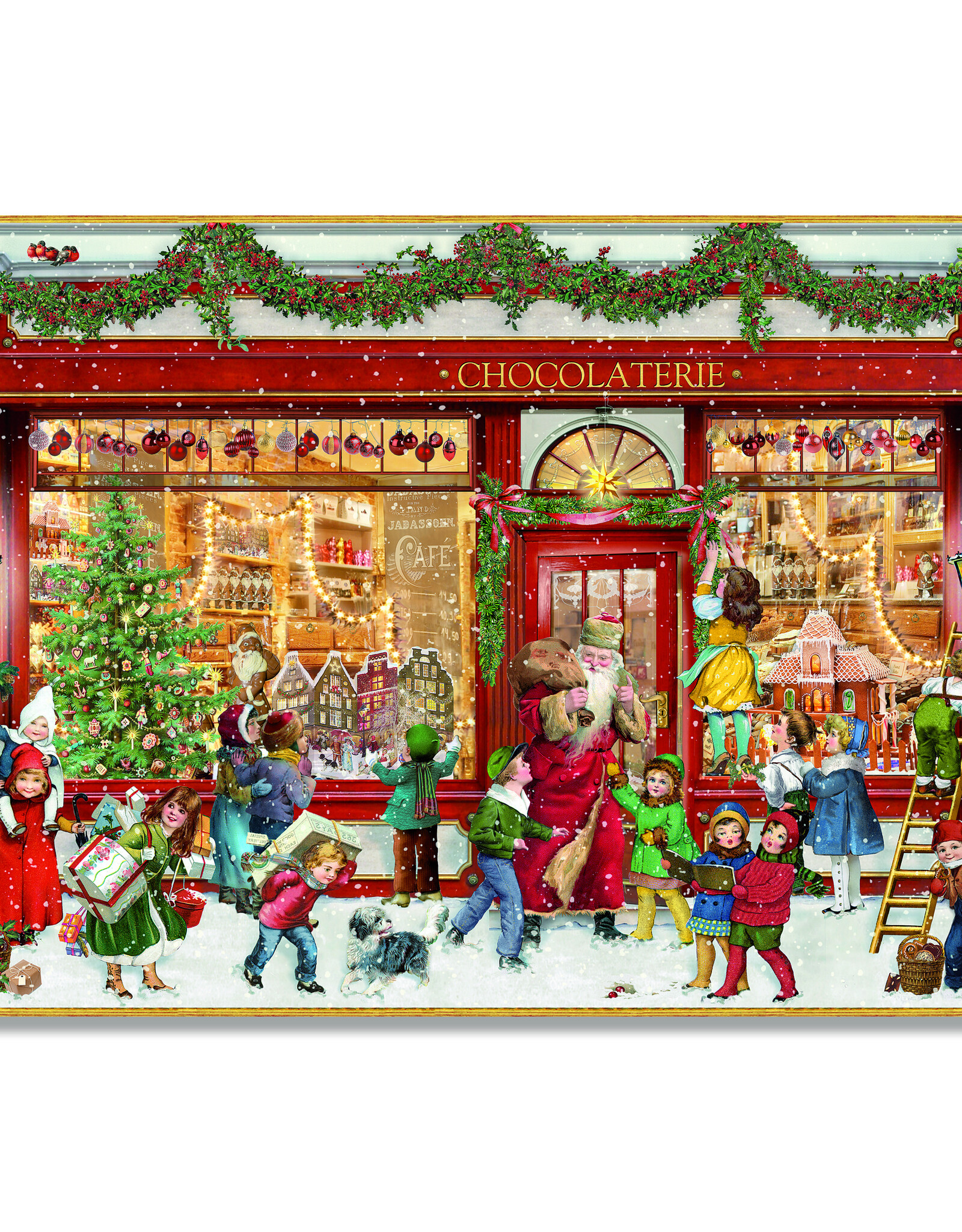 Alison Gardiner The Chocolate Shop Advent Calendar 11.69 x 8.27