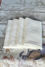 Italian Linen - Tiziano Napkin - Cream - 20" x 20" ( 100% Linen)