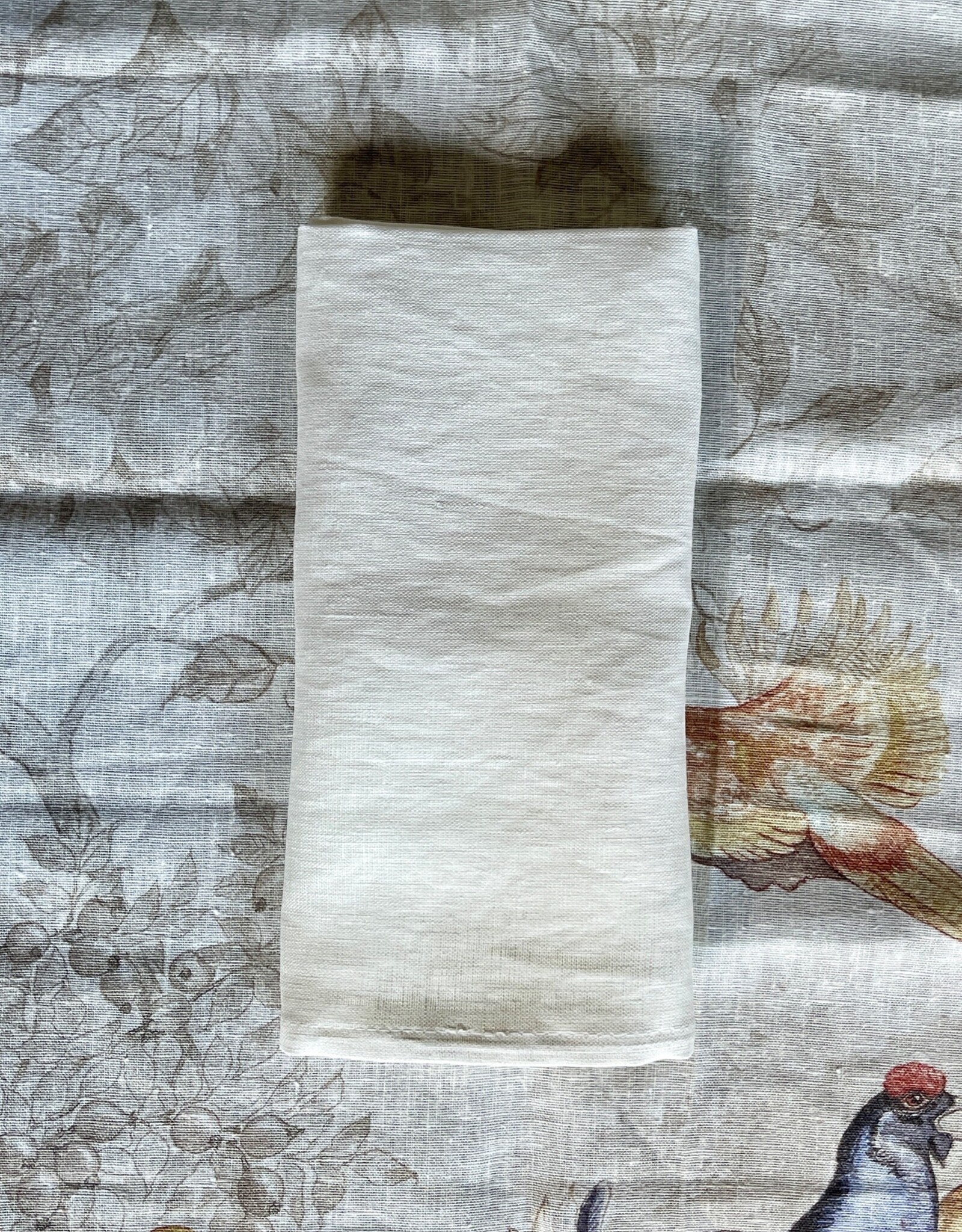Italian Linen - Tiziano Napkin - Cream - 20" x 20" ( 100% Linen)