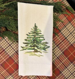 Linen Towel - A Wintery Tree 18" x 24" (100% Linen)