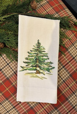 Linen Towel - A Wintery Tree 18" x 24" (100% Linen)