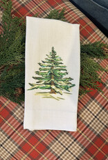 Linen Towel - A Wintery Tree 18" x 24" (100% Linen)