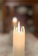 Square Candle  8 Inch (Box of 8)  Linen White Square Candle  8 Inch (Box of 8)  Linen White