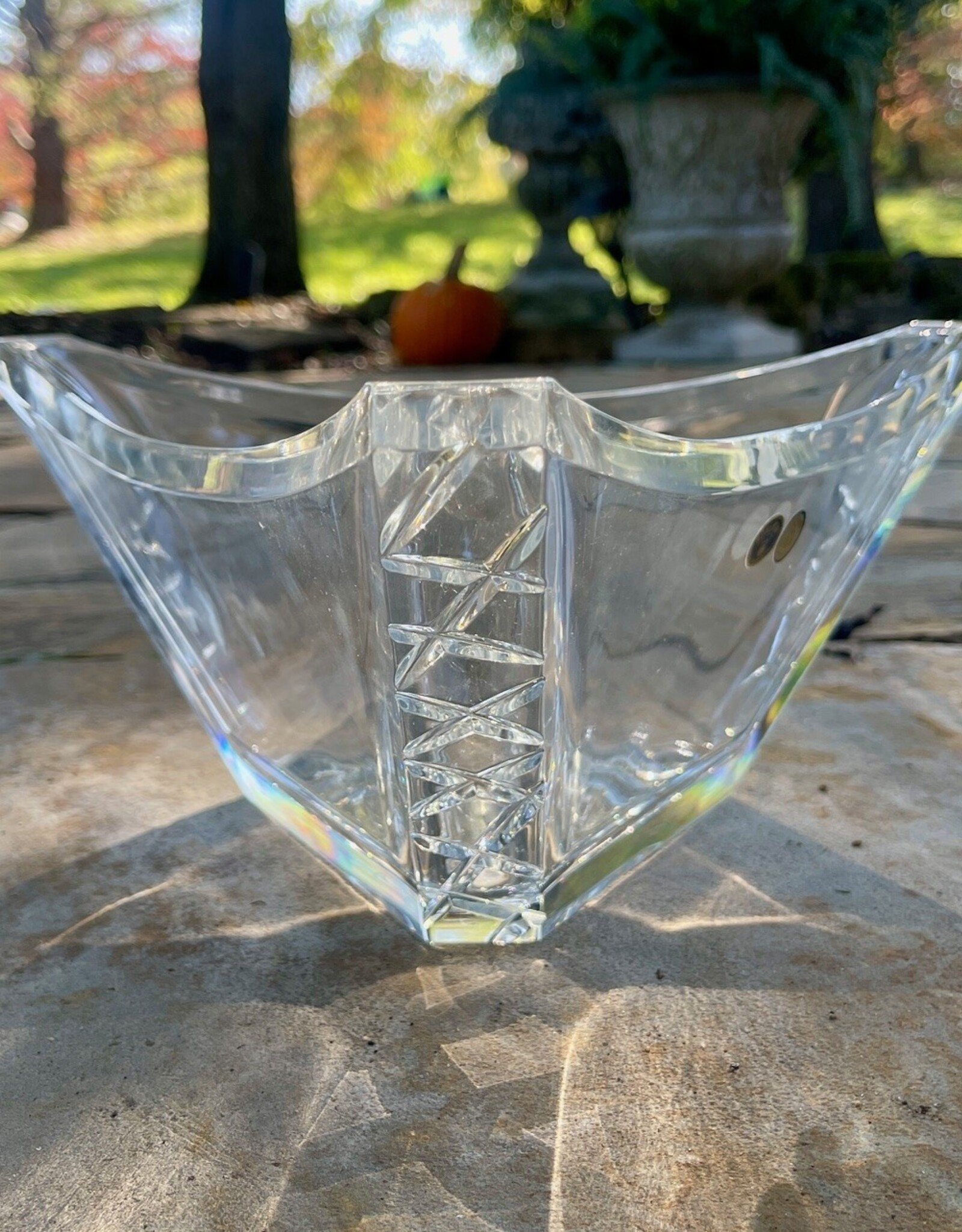 Bohemia Crystal - 13" Triangular Bowl (Cut)
