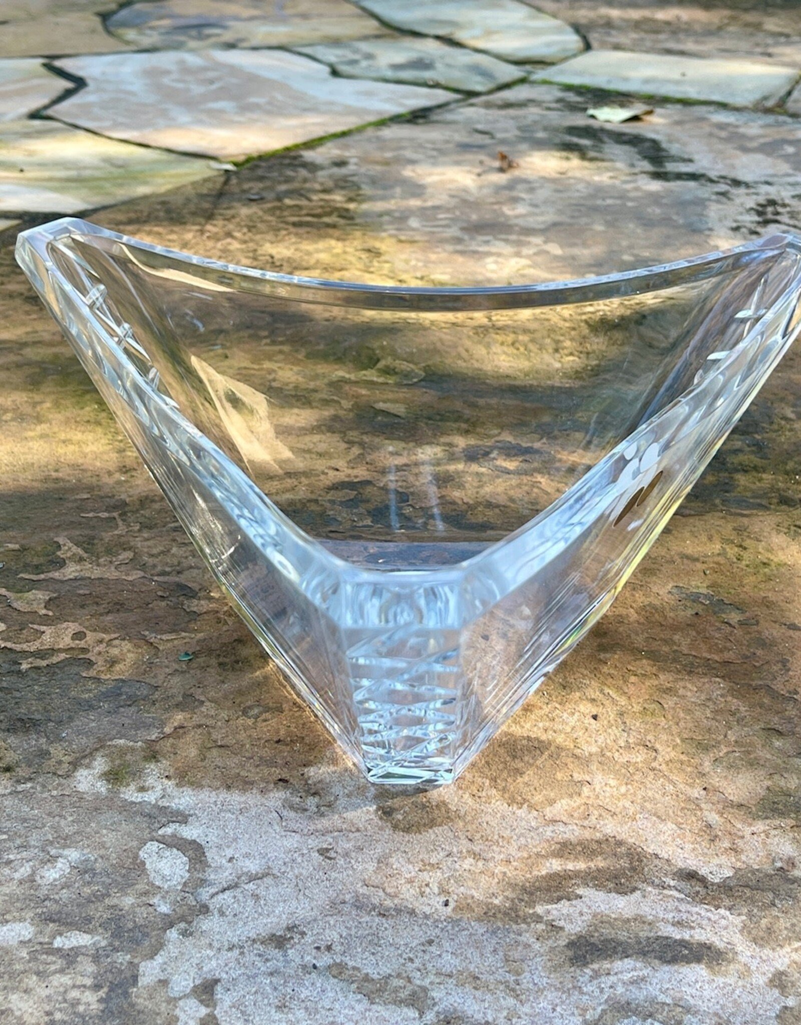 Bohemia Crystal - 13" Triangular Bowl (Cut)
