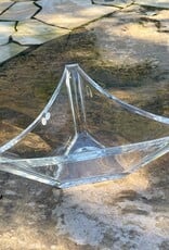 Bohemia Crystal - 13" Triangular Bowl - Uncut Bohemia Crystal - 13" Triangular Bowl - Uncut
