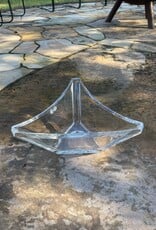 Bohemia Crystal - 13" Triangular Bowl - Uncut Bohemia Crystal - 13" Triangular Bowl - Uncut
