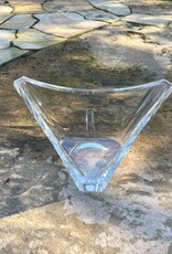 Bohemia Crystal - 13" Triangular Bowl - Uncut Bohemia Crystal - 13" Triangular Bowl - Uncut