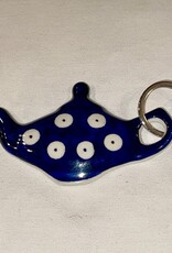 Key Ring - Blue w/White Dots Key Ring - Blue w/White Dots