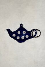 Key Ring - Blue w/White Dots Key Ring - Blue w/White Dots
