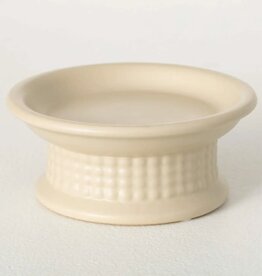 Ceramic Pedestal Tray - 6.25" x 6.25" x 2.75"