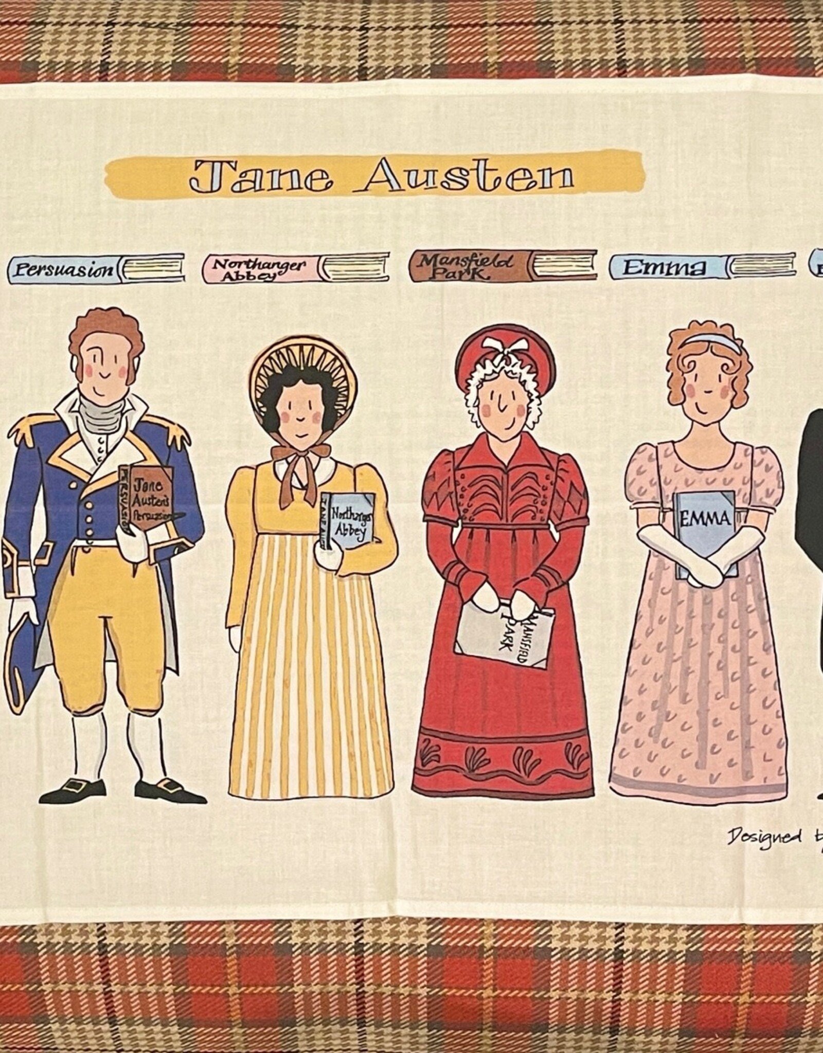 Alison Gardiner Alison Gardiner Jane Austen Tea Towel 19" x 29'"