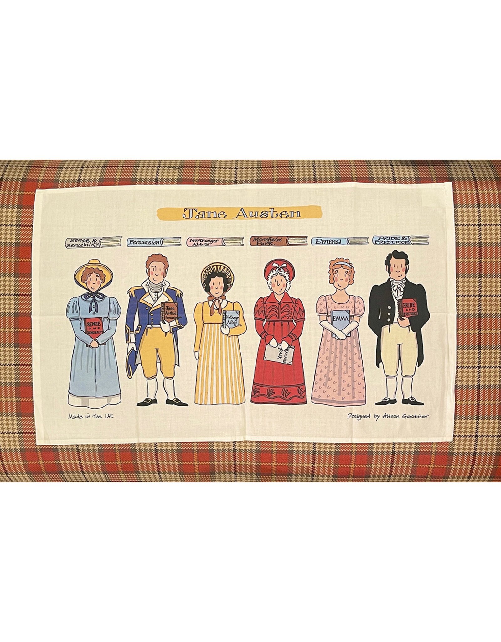 Alison Gardiner Alison Gardiner Jane Austen Tea Towel 19" x 29'"