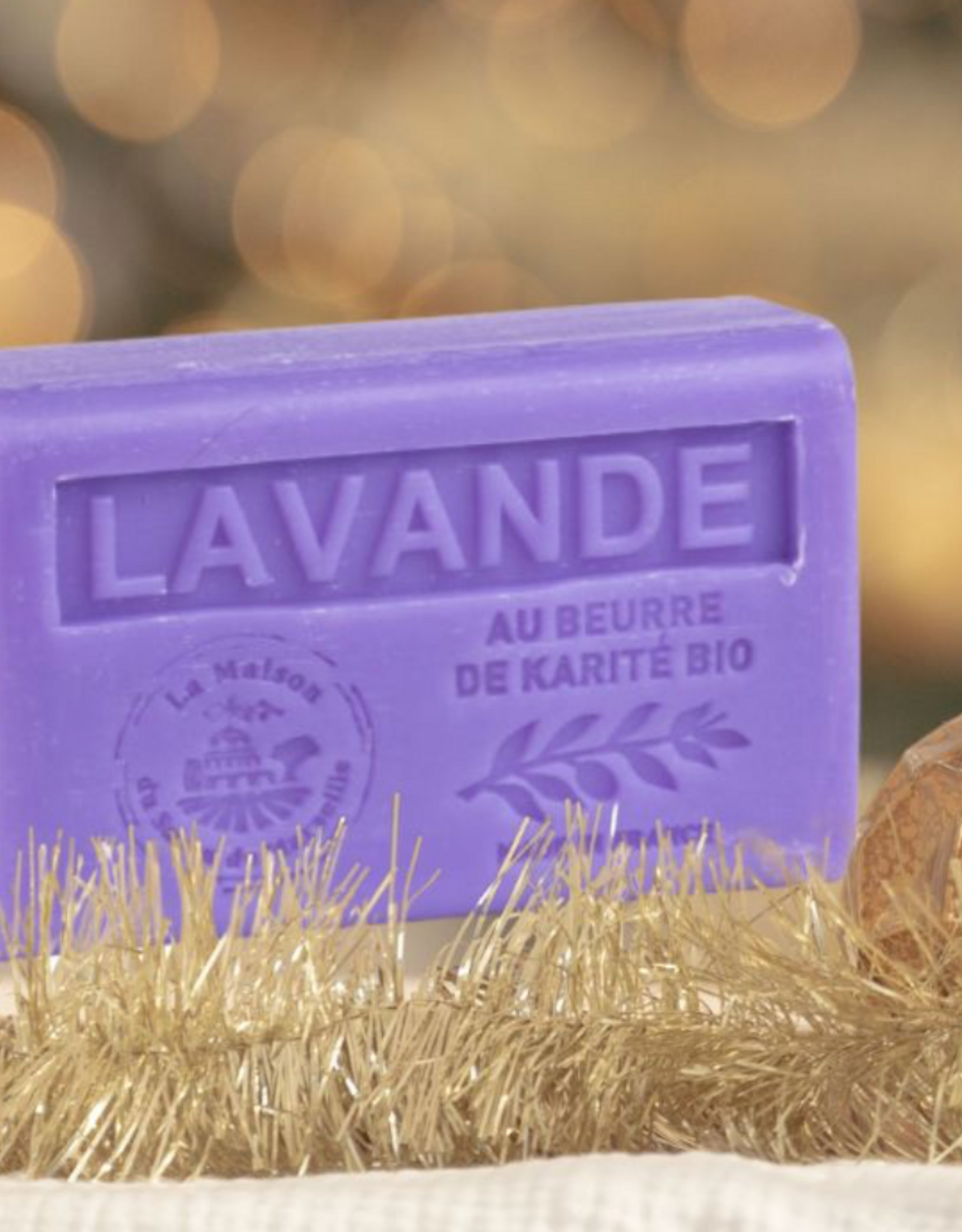 Panier Des Sens La Maison du Savon de Marseille Shea Butter Soap 4.4 oz (125g) - Lavender