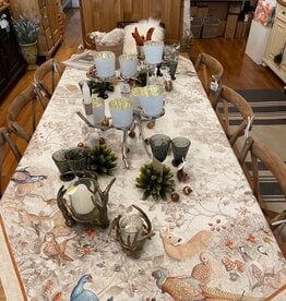 Italian Linen - Norma Cream Tablecloth 67"x67"