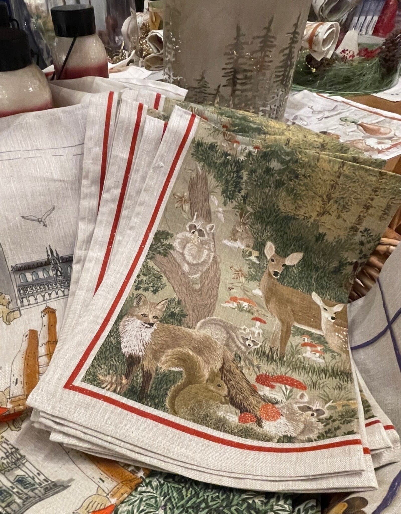 Italian Linen - Walser Cervo Naturale Kitchen Towel - 20" x 28"