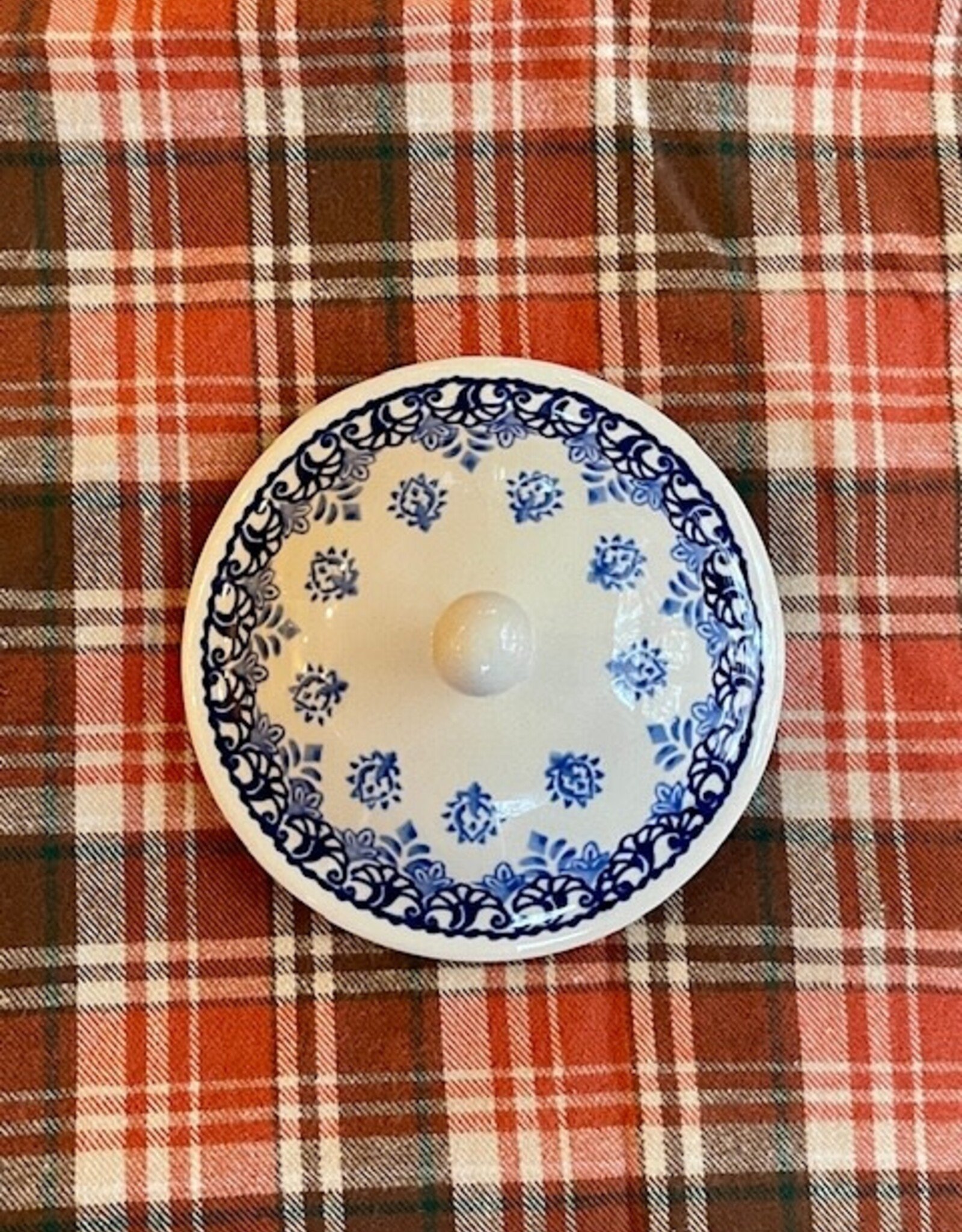 Soup Bowl Tureen LID ONLY - Blue Garden - .75L (25 oz)