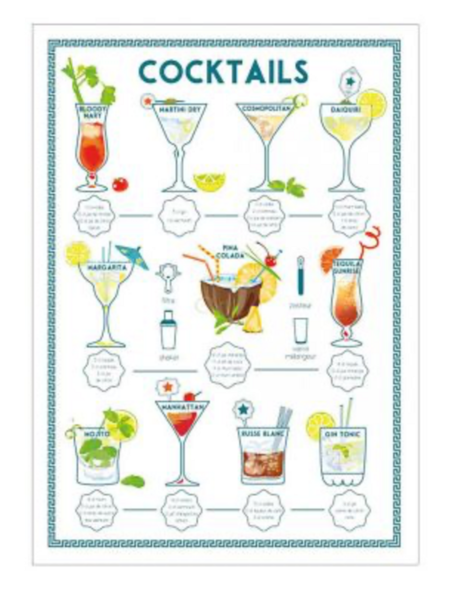 Cocktails Towel