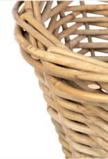 Rattan Cone Wall Basket  13.75 L x 12 W x 16.75 H x 19.25 SH